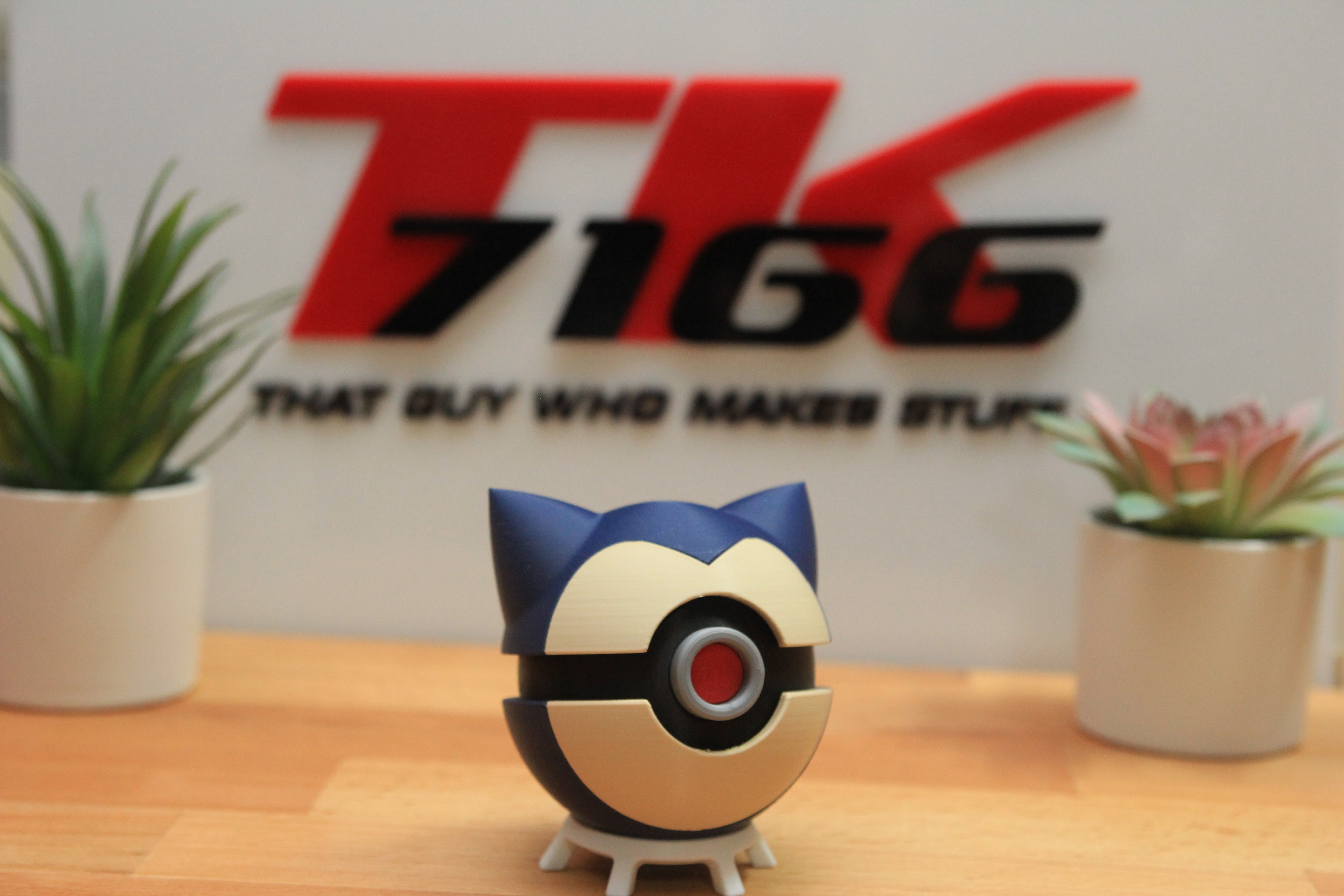 Snorlax Pokeball - 3d Printed