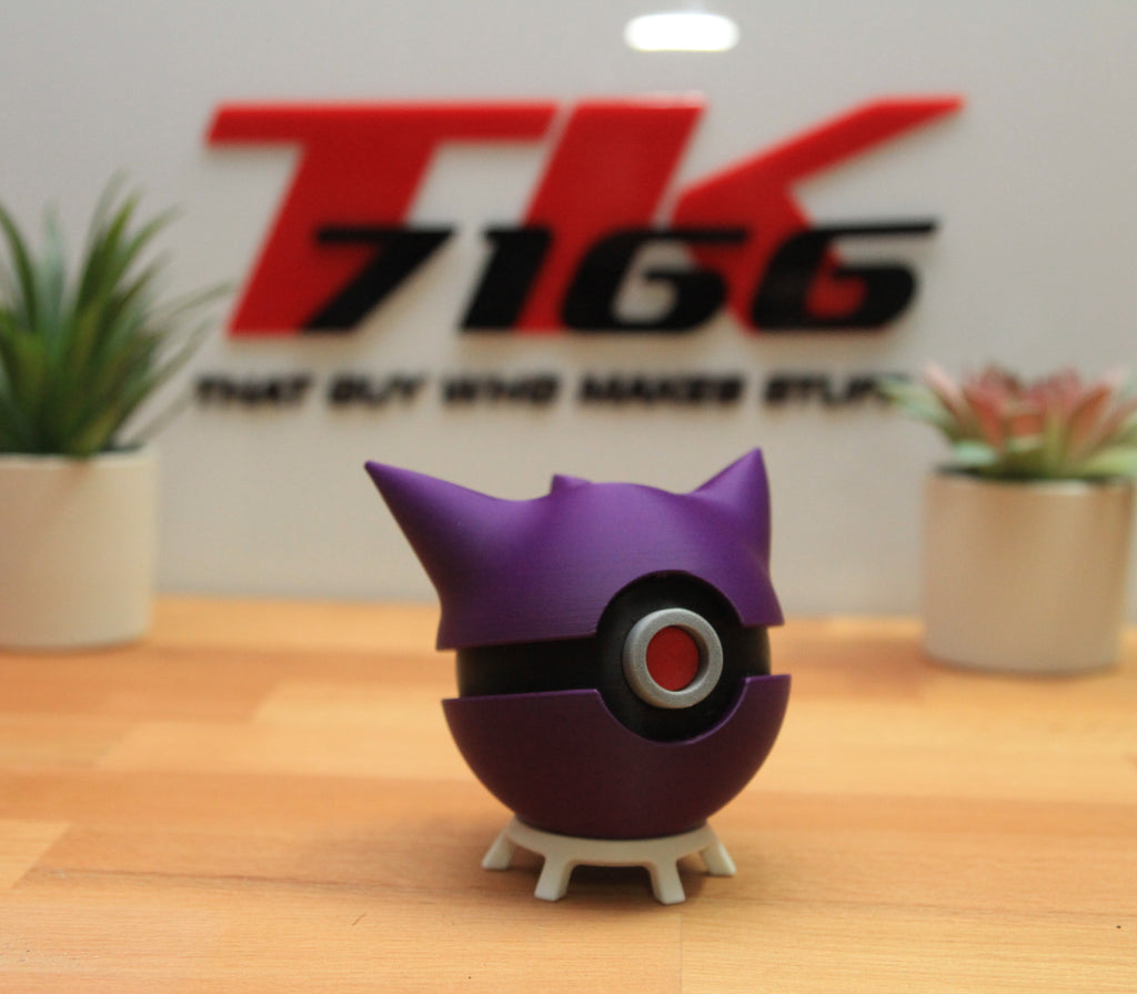 Gengar Pokeball - 3d Printed