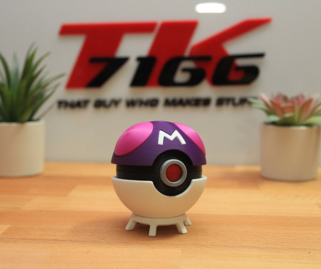 Masterball Pokeball - 3d Printed